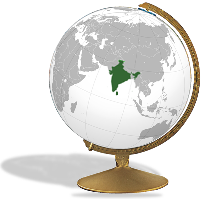 Subcontinent map